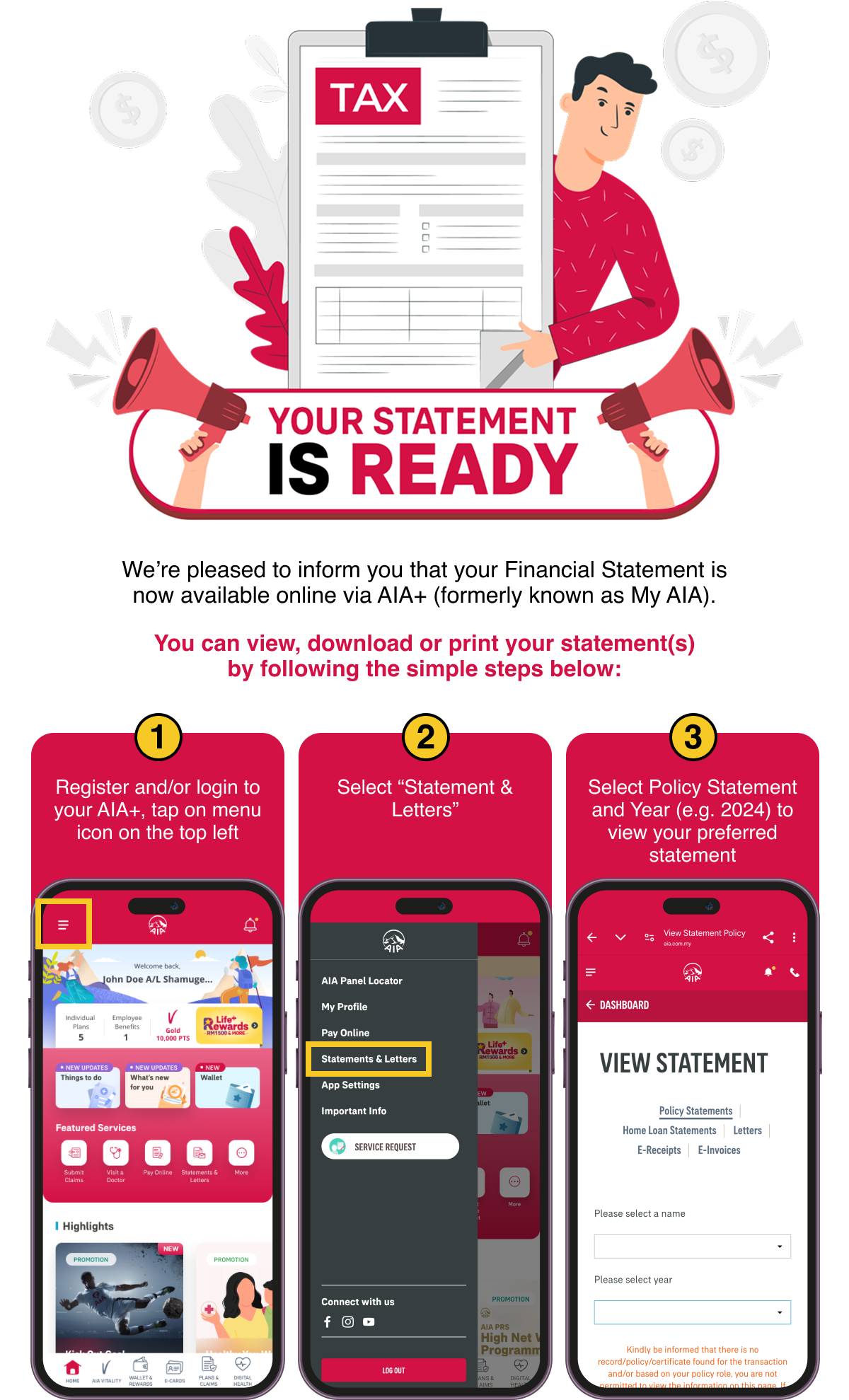 Your Tax Statement is Ready