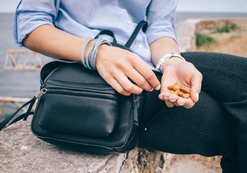 Woman having Snack
