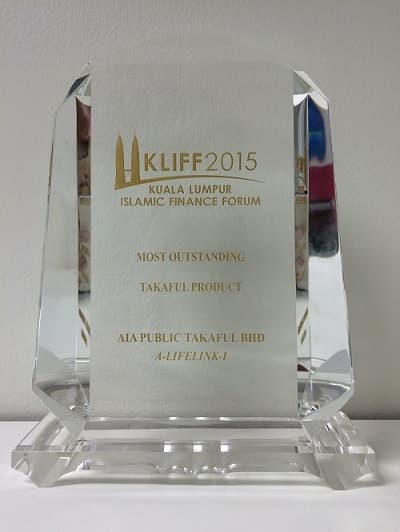 KLIFF Islamic Finance Awards 2015-Most Outstanding Takaful Product