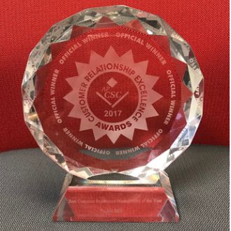 Best Customer Experience Management of the Year - Customer Relationship Excellence Awards 2017 