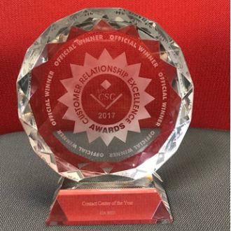 Contact Center of the Year - Customer Relationship Excellence Awards 2017