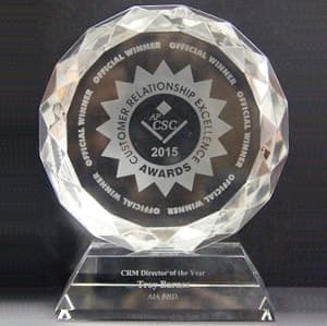 Asia Pacific Customer Service Excellence Awards-CRM Director of the Year (Insurance) 2016