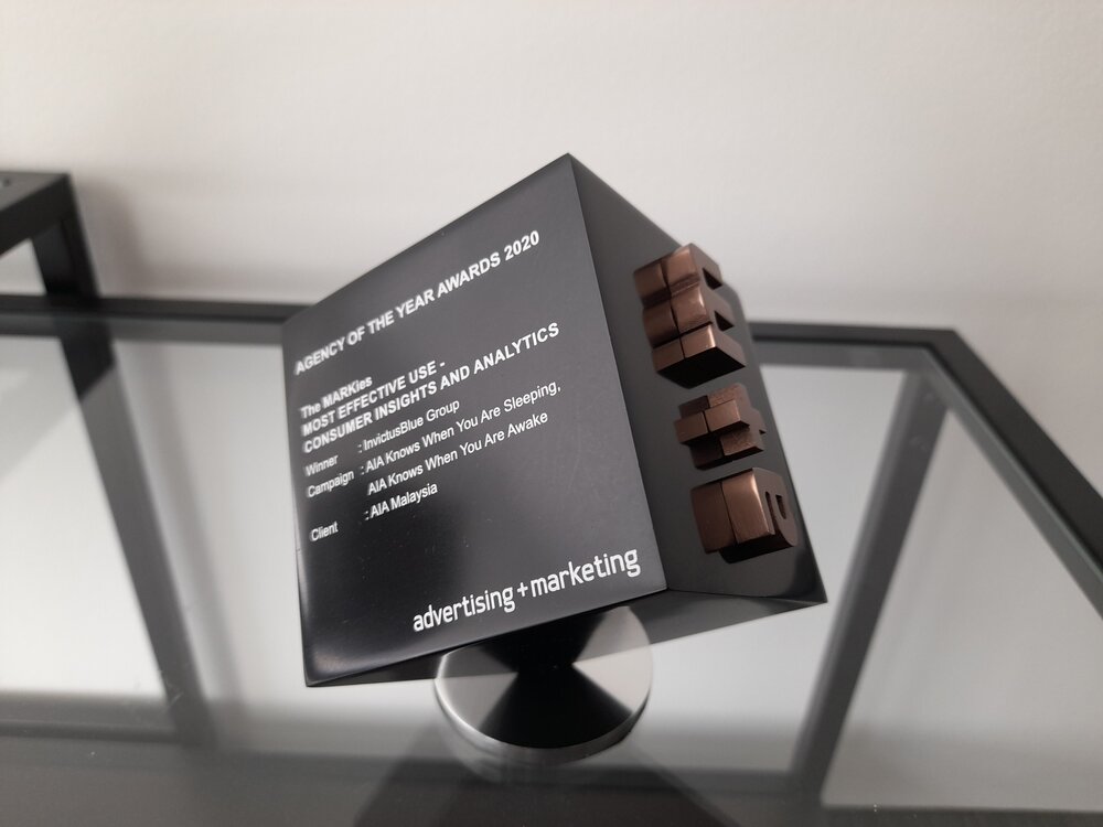 MARKies Award 2020 by Advertising + Marketing Magazine   Most Effective Use - Consumer Insights & Analytics (Bronze)