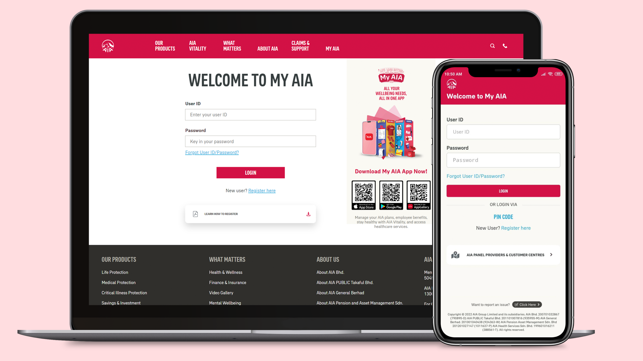 My AIA Online Payment Step 1