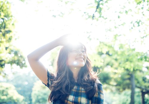 Sunny Woman Nature Trees AIA Malaysia