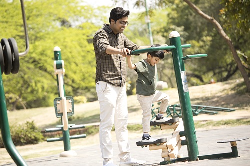 man using machine
