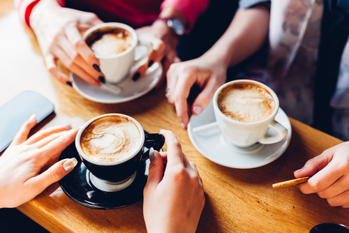 businessman drinking coffee