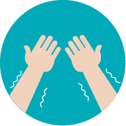 Child with vibrating hands