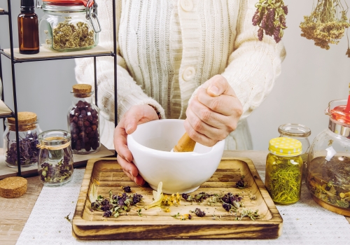 herbs cooking