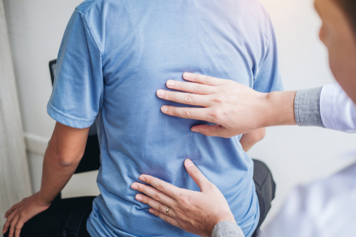 doctor treating back