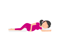 Pregnant Lady sitting on Yoga ball