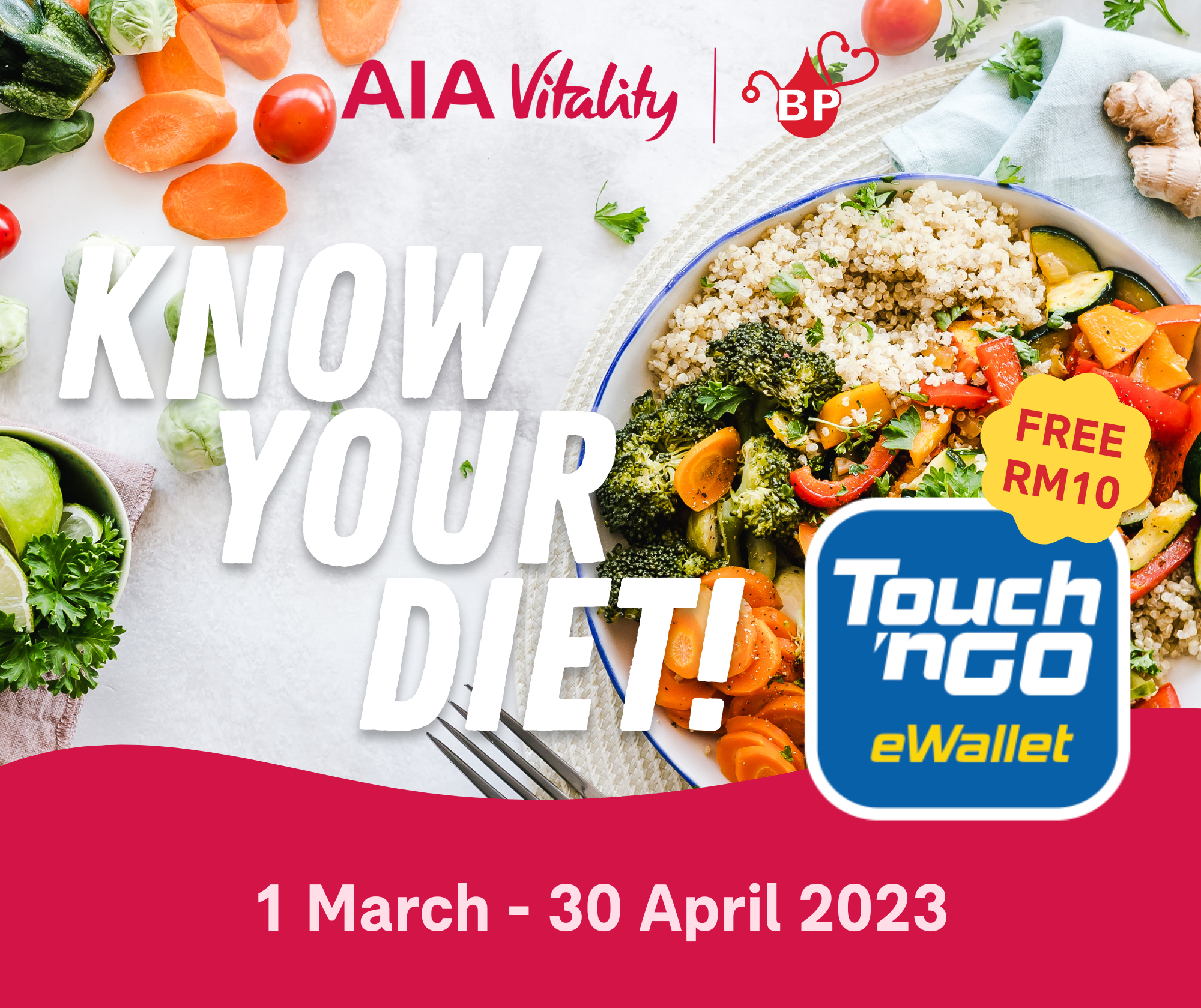 KNOW YOUR DIET AND GET RM10 ON US