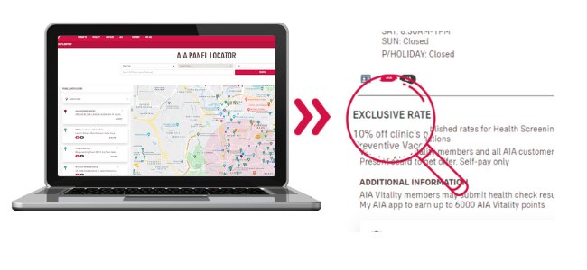 AIA panel clinics & hospitals