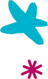 Blue red star
